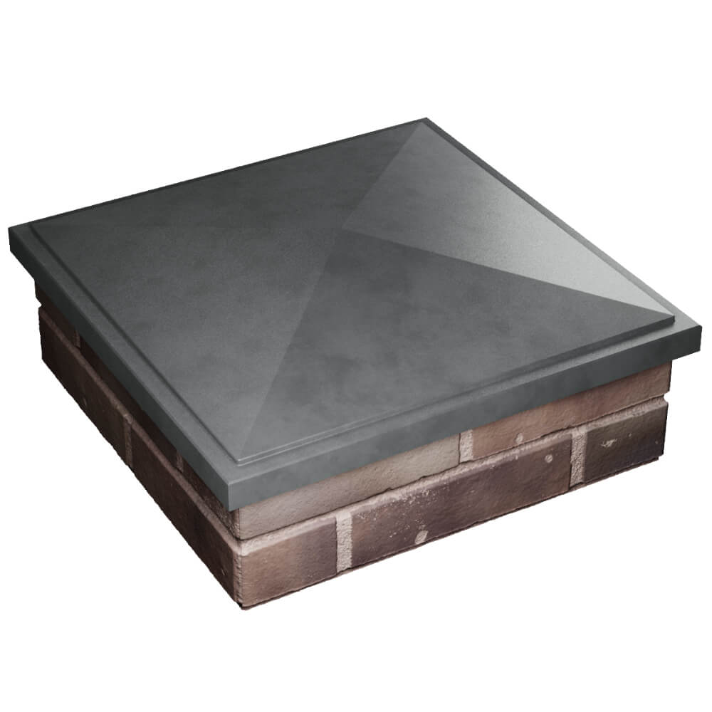 Колпак БонаМоно Серый на столб 2х2 кирпича фото 4