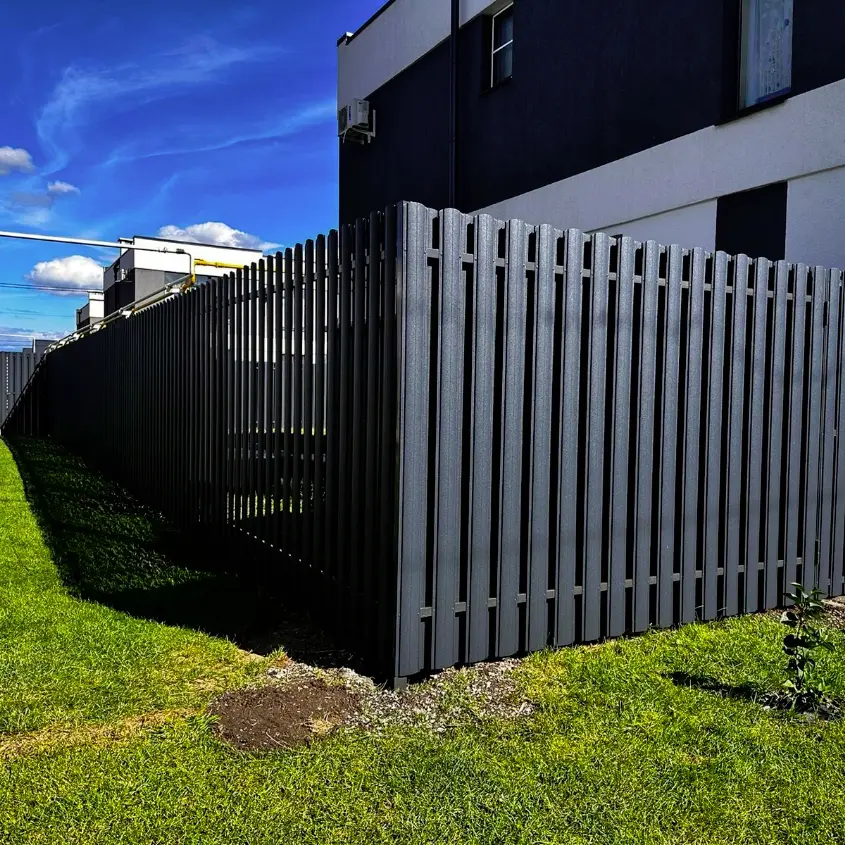 Фото 3 Штакетник Фигурный RAL7024 МАТТЕ Серый Графит матовый двусторонний