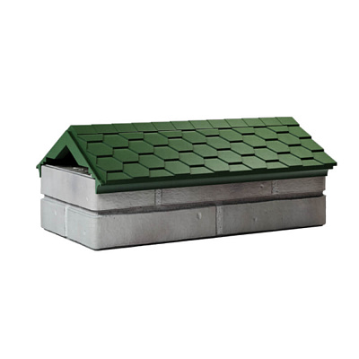 Парапет ZKING EVEREST Зеленый 300х510х110мм с посадкой на 1 кирпич (200,225,250мм)