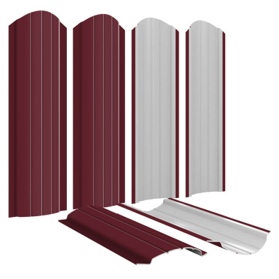 Штакетник Полукруглый RAL 3005 Красное Вино для забора