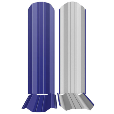 Штакетник металлический ЭКО М-образный 95мм RAL5002 Синий Ультрамарин фото профиля