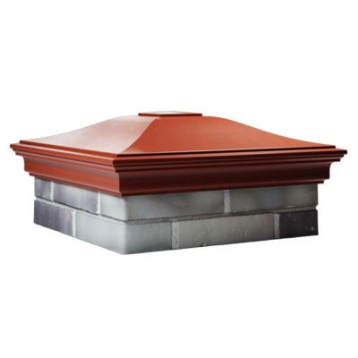 Колпак Монблан Красный на столб 2х2 кирпича фото 2