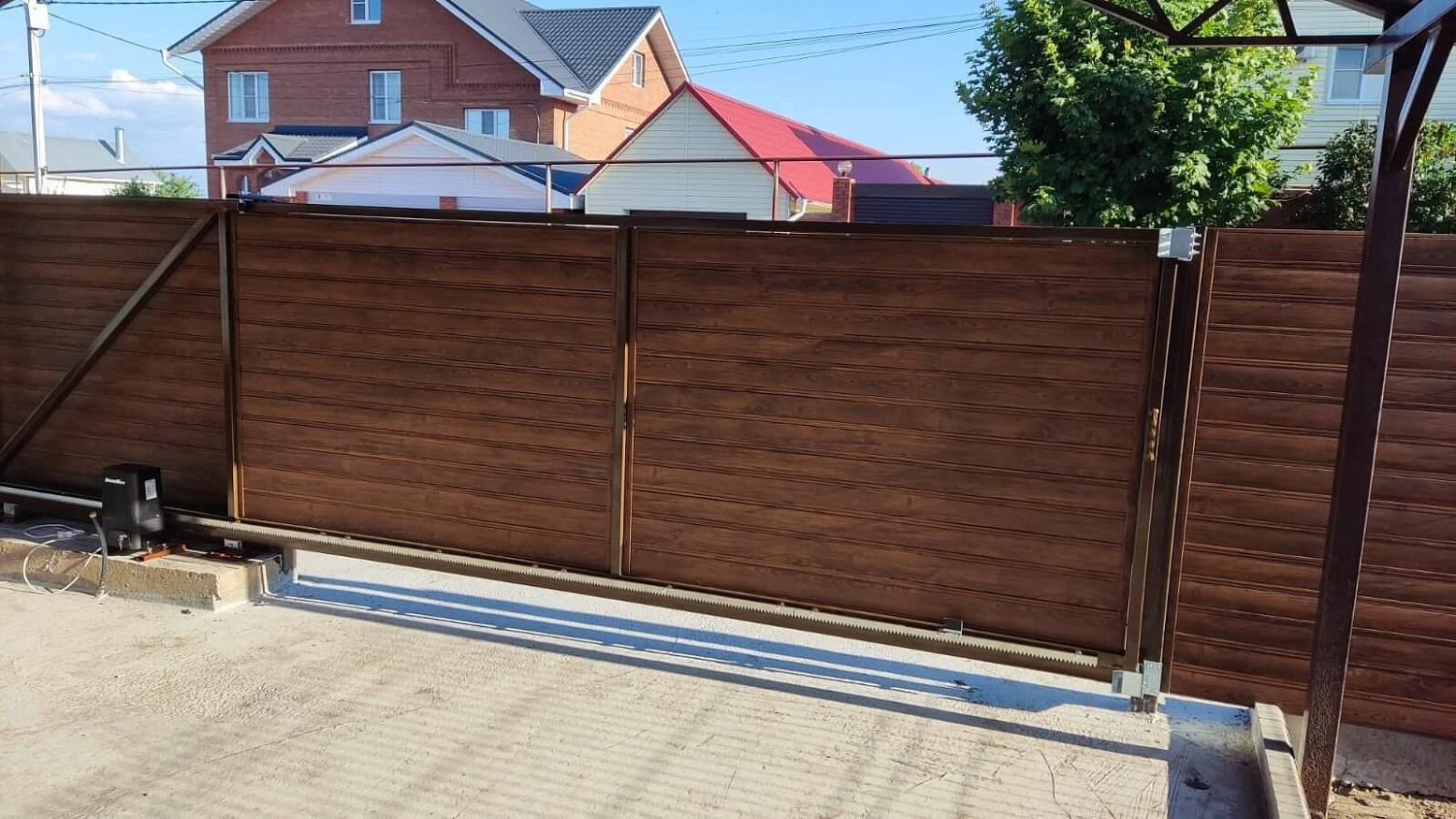 Металлопланкен  52м Каштан 2-х сторонний Printech