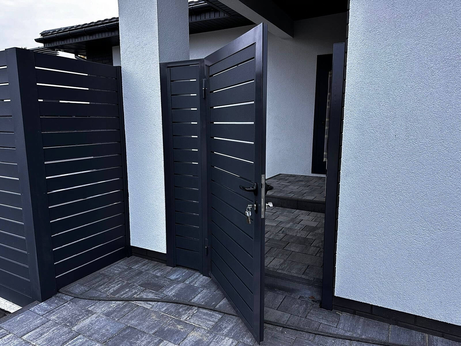 Металлопланкен, Еврожалюзи 42м RAL7024/7024 Серый Графит двусторонний МАТТЕ